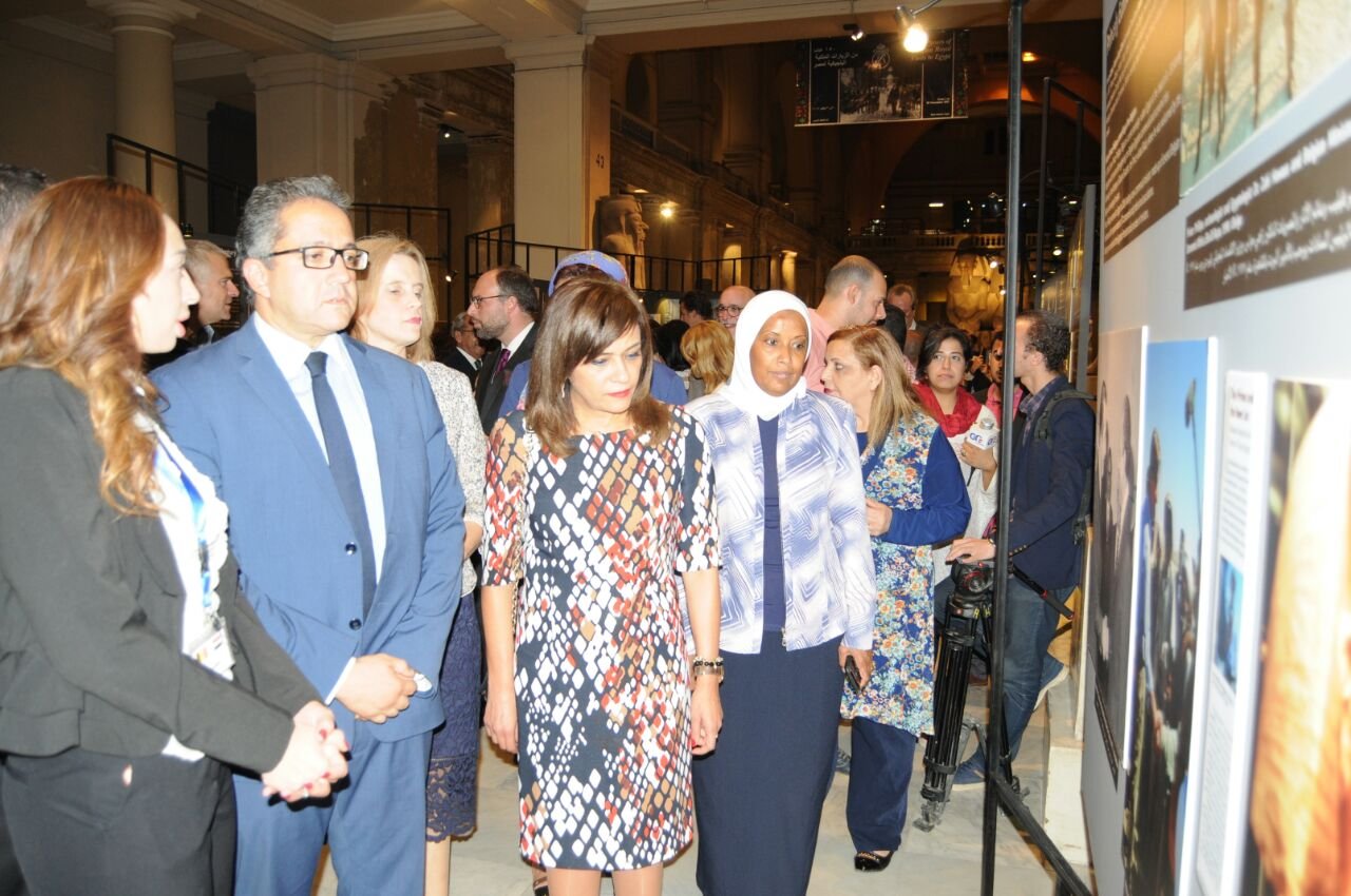 بالصور..حفل افتتاح معرض 150 عاما من الزيارات الملكية البلجيكية لمصر
