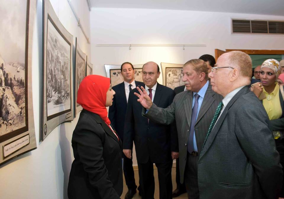 النمنم ومميش وطاهر فى افتتاح معرض قناة السويس “تاريخ شعب”